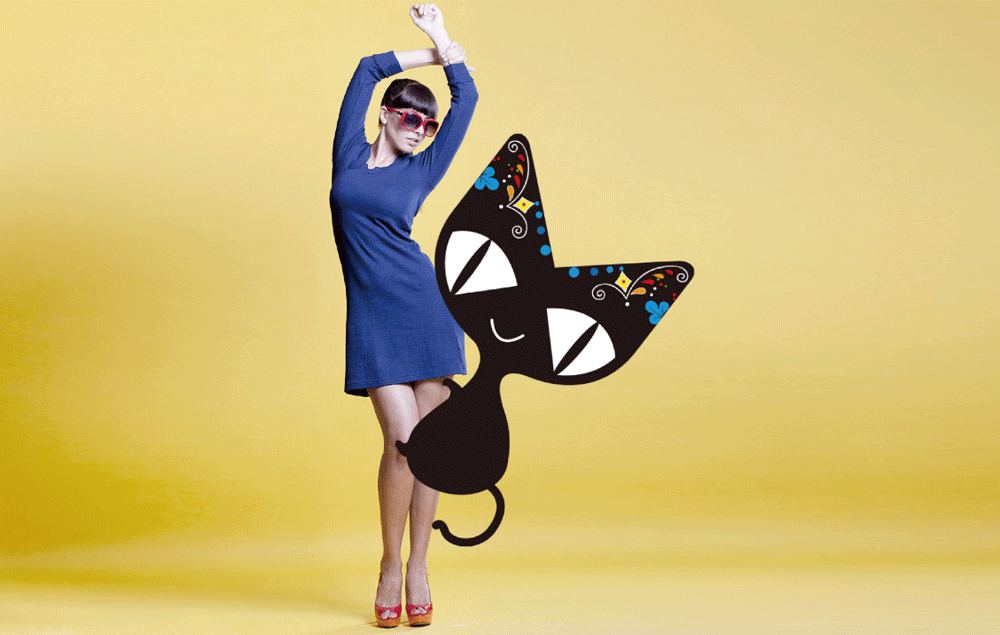 隱形眼鏡連鎖品牌LOGO升級-貓目家MOMU企業形象設計